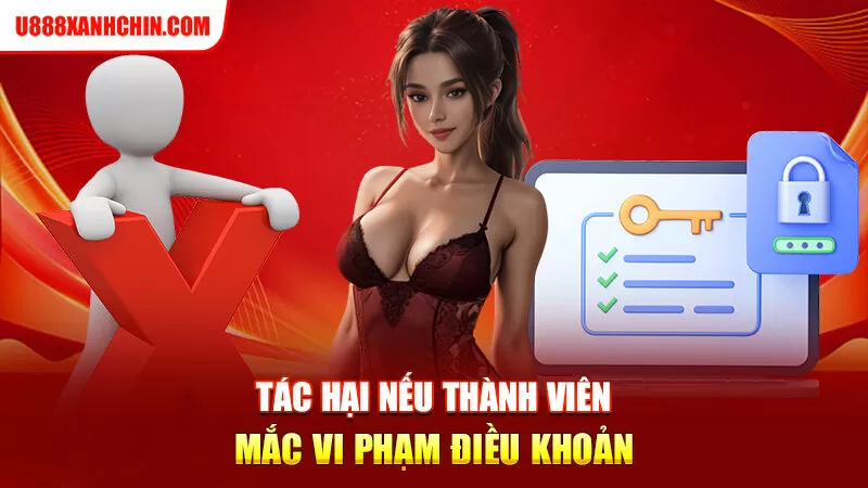 Tác hại nếu thành viên mắc vi phạm điều khoản